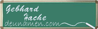 Gebhard Hache Visitenkarte